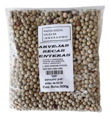Imagen de Arvejas enteras secas 500 gr