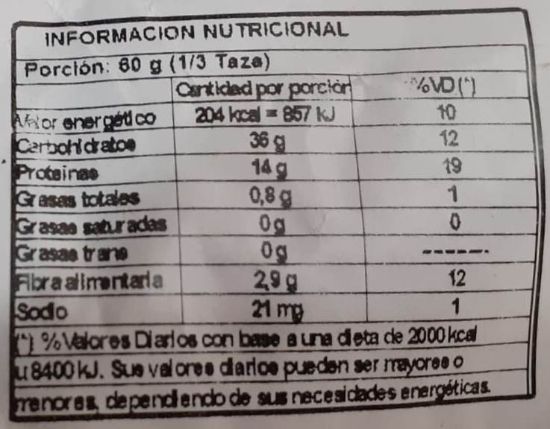 Imagen de Arvejas enteras secas 500 gr