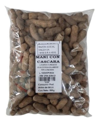 Imagen de Mani con cascara blancas  500 gr