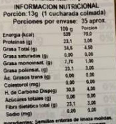 Mostrar detalles de Harina lino odcuro 500 gr Imagen de Harina lino odcuro 500 gr