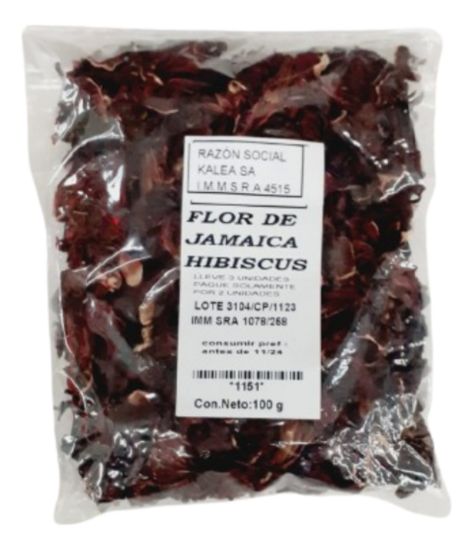Imagen de Hibiscus, flor de jamaica 100 gr