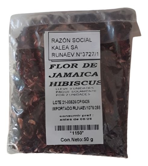 Imagen de Hibiscus, flor de jamaica 50 gr