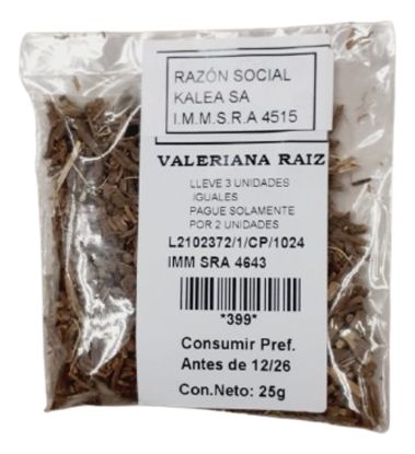 Imagen de Valeriana  raiz 25 gr