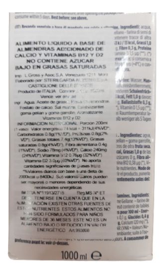 Imagen de Leche de almendras 1 litro