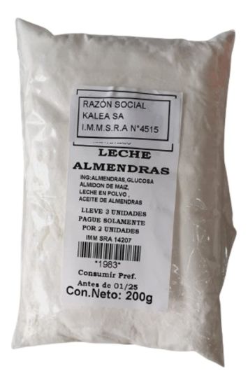 Imagen de Leche de almendras en polvo 200 grs