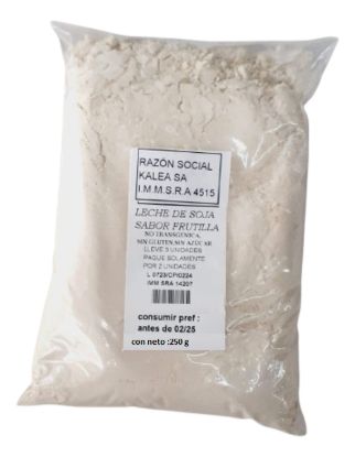 Imagen de Leche de soja en polvo de  frutilla 250