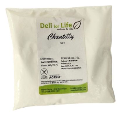 Mostrar detalles de Chantilly sin gluten sin azucar 75 gr Imagen de Chantilly sin gluten sin azucar 75 gr