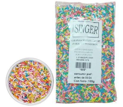 Imagen de Grana multicolor reposteria  100 gr