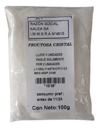 Mostrar detalles de Fructosa cristalizada 100 gr Imagen de Fructosa cristalizada 100 gr