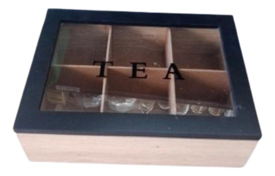 Imagen de Caja de madera con tapa de vidrio