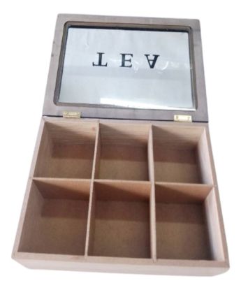 Mostrar detalles de Caja de madera con tapa de vidrio Imagen de Caja de madera con tapa de vidrio