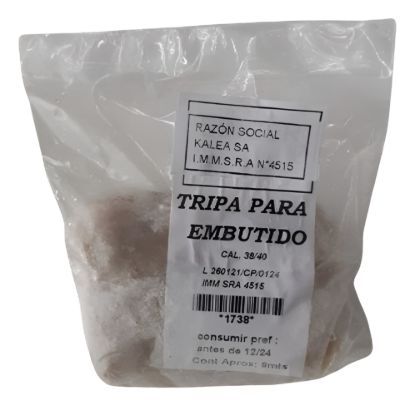 Mostrar detalles de Tripa para embutido 9 mts cal. 38/40 Imagen de Tripa para embutido 9 mts cal. 38/40