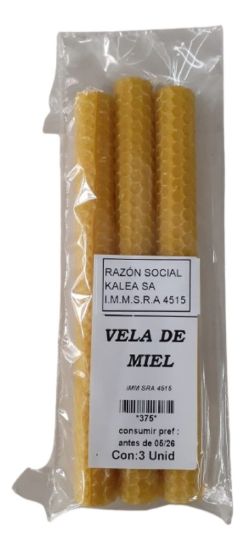 Imagen de Velas de miel 3 unidades