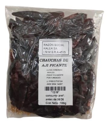Imagen de Aji chili hot chino  en chauchas 100 gr