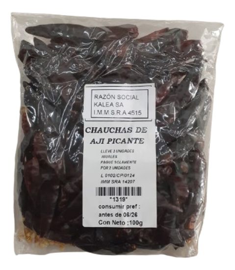 Imagen de Aji chili hot chino  en chauchas 100 gr