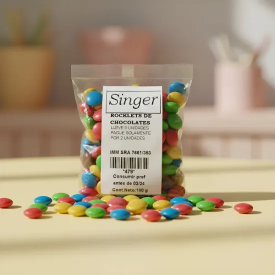 Imagen de Lentejas de chocolate rocklets 100 g