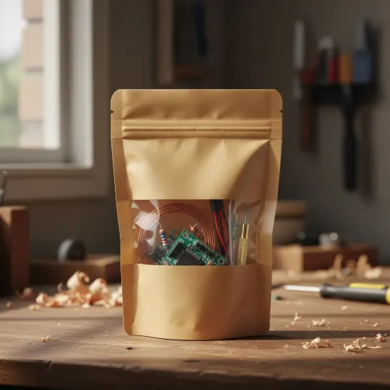 Imagen de Bolsas abre facil- doypack c/ visor ( 10 x 15 cm) pack 10 unid.