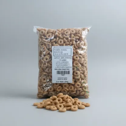 Imagen de Aros de  avena y miel 200 g
