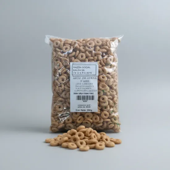 Imagen de Aros de  avena y miel 200 g