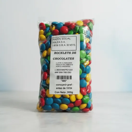 Imagen de Lentejas de chocolate rocklets  500 g