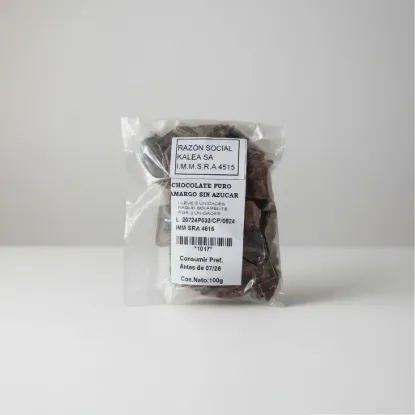 Imagen de Chocolate puro amargo sin azúcar 100 g