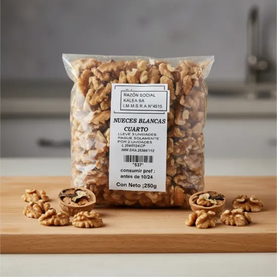 Imagen de Nueces blancas cuartos 250 g