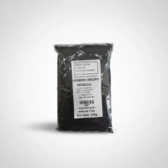 Imagen de Comino negro en grano nigella 250 gr