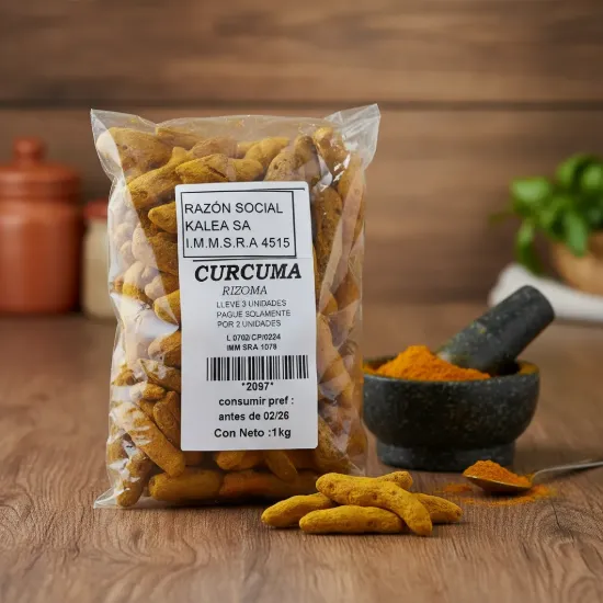 Imagen de Cúrcuma raíz rizoma 1 kg