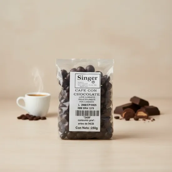 Imagen de Granos de cafe con chocolate 250 g