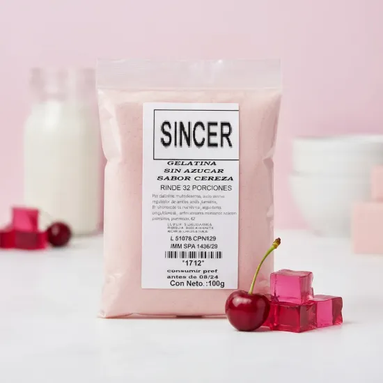 Imagen de Gelatina de cereza sin azuca 64 porc. 100g