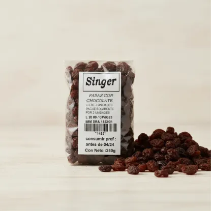 Imagen de Pasas con chocolate  250 g