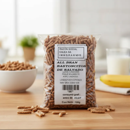 Imagen de All bran bastones salvado  100 gr.