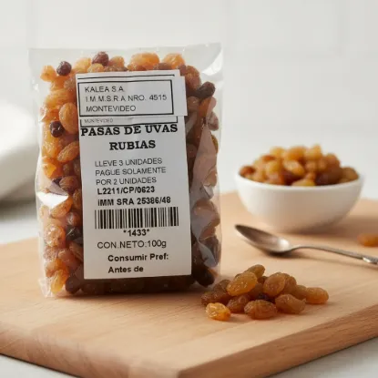 Imagen de Pasas de uva  rubias 100 g