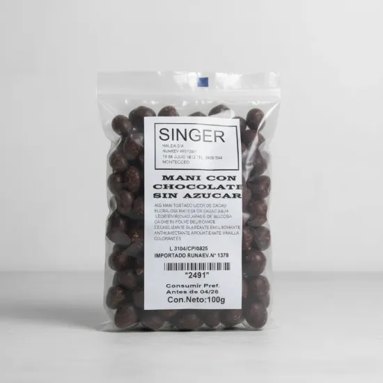 Imagen de Mani con chocolate sin azucar 100 gr