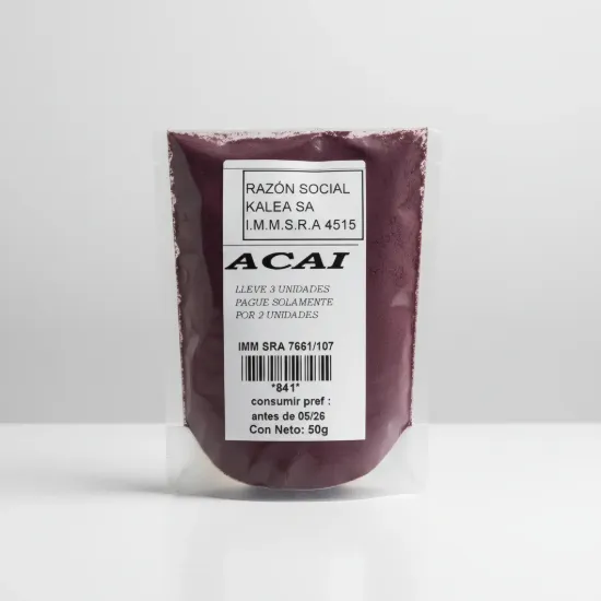 Imagen de Acai en polvo puro 50 gr