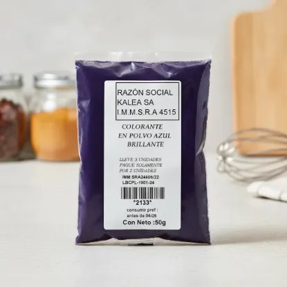 Imagen de Colorante en polvo azul brillante 50 g