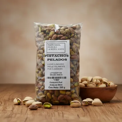Imagen de Pistachos pelados sin tostar 250 gr