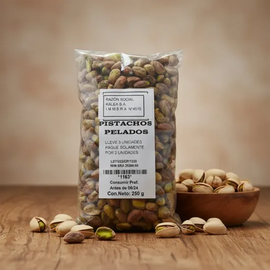 Imagen de Pistachos pelados sin tostar 250 gr