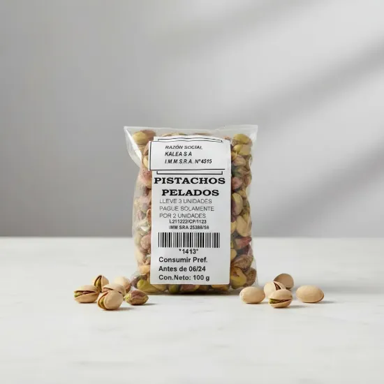 Imagen de Pistachos pelados sin tostar 100 gr