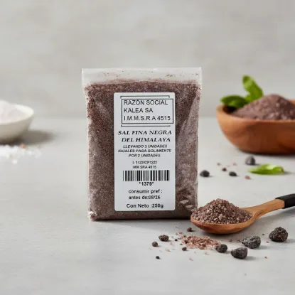 Imagen de Sal fina  negra del himalaya 250g