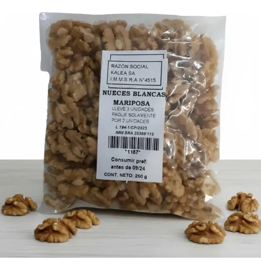 Imagen de Nueces blancas mariposa 250 g