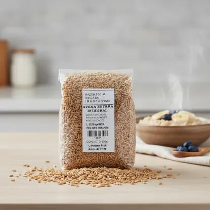 Imagen de Avena integral pelada- grano- entera  500  gr