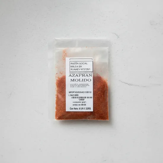Imagen de Azafran molido singer 5  x 2 gr