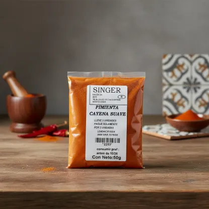 Imagen de Pimienta de cayena suave 50 gr