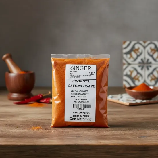 Imagen de Pimienta de cayena suave 50 gr