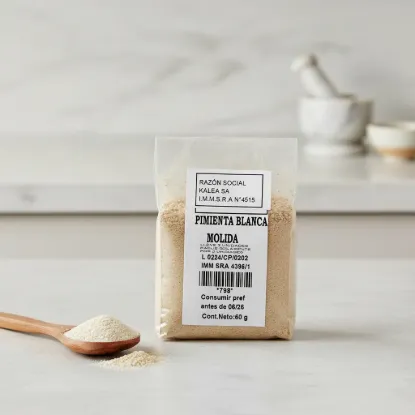 Imagen de Pimienta blanca pura molida 50 gr 