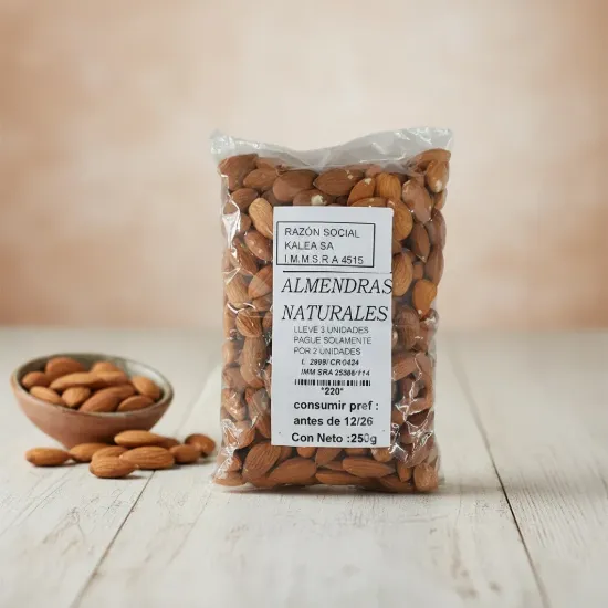 Imagen de Almendras peladas naturales 250 gr