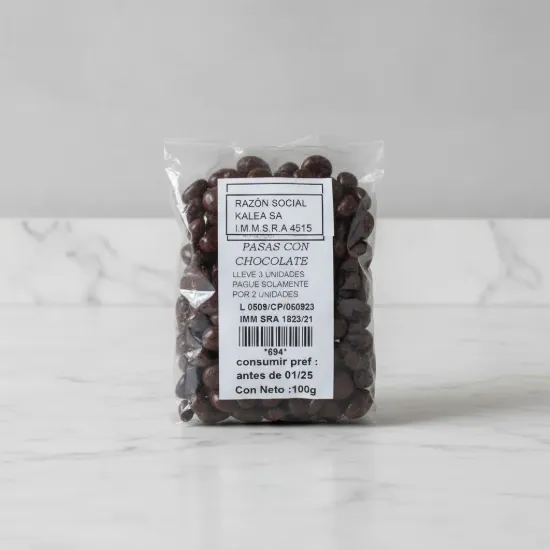 Imagen de Pasas con chocolate 100 gr