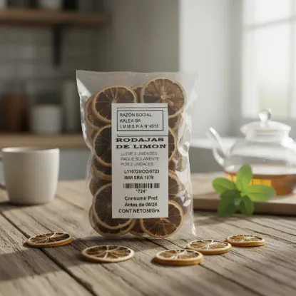 Imagen de RODAJAS DE LIMON DESHIDRATADAS 50 G