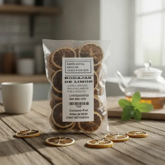 Imagen de Rodajas de limon o en polvo seco, naranjas verdes trituradas 50 gr